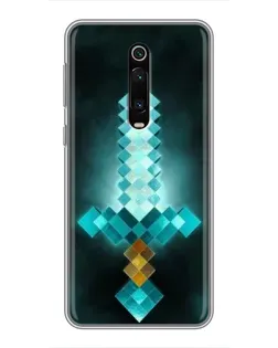 Чехол для Xiaomi Mi 9T с картинкой «Алмазный меч неон»