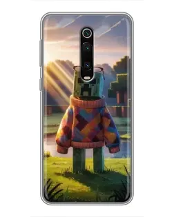 Чехол для Xiaomi Mi 9T с картинкой «Крипер в свитере»