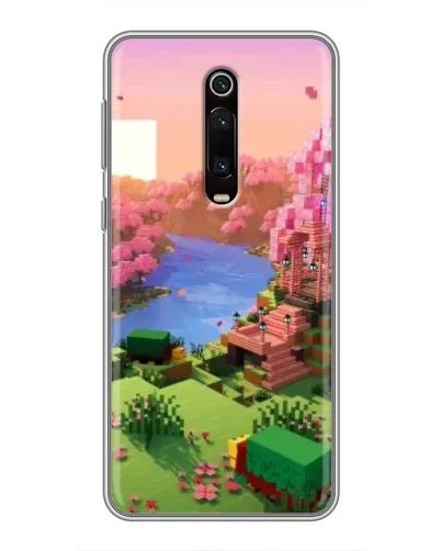 Чехол для Xiaomi Mi 9T с картинкой «Розовое дерево Minecraft» Чехол для Xiaomi Mi 9T с картинкой «Розовое дерево Minecraft»