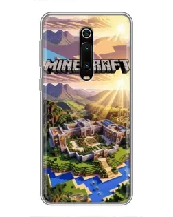 Чехол для Xiaomi Mi 9T с картинкой «Minecraft панорама»