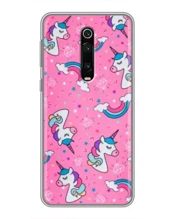 Чохол для Xiaomi Mi 9T з картинкою «Unicorn паттерн рожевий»