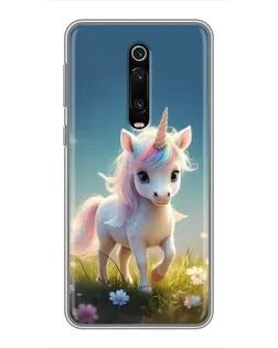 Чохол для Xiaomi Mi 9T з картинкою «Єдиноріг на галявині»