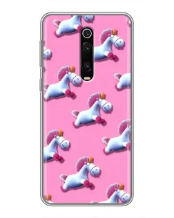 Чохол для Xiaomi Mi 9T з картинкою «Єдинороги на рожевому»