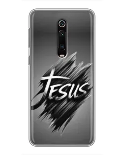 Чехол для Xiaomi Mi 9T с картинкой «Надпись Jesus Graffiti»