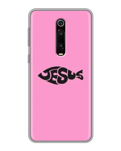 Чехол для Xiaomi Mi 9T с картинкой «Розовый символ Jesus» Чехол для Xiaomi Mi 9T с картинкой «Розовый символ Jesus»