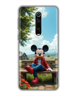 Чехол для Xiaomi Mi 9T с картинкой «Микки на скамейке» Чехол для Xiaomi Mi 9T с картинкой «Микки на скамейке»