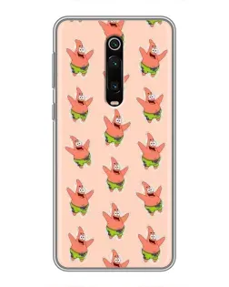 Чохол для Xiaomi Mi 9T з картинкою «Патрік Стар паттерн»