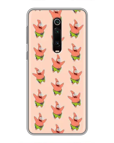 Чохол для Xiaomi Mi 9T з картинкою «Патрік Стар паттерн»
