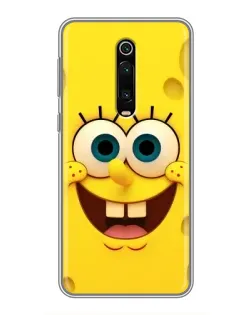 Чохол для Xiaomi Mi 9T з картинкою «Губка Боб посмішка»