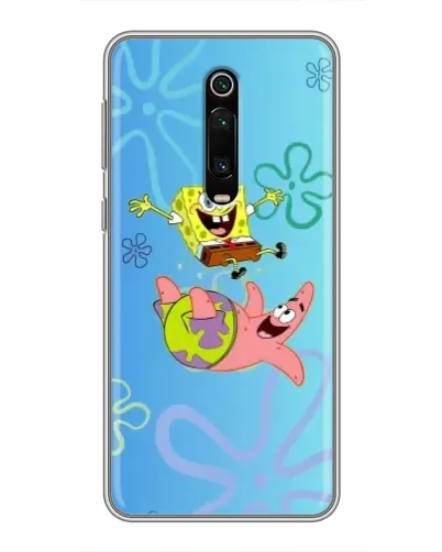 Чохол для Xiaomi Mi 9T з картинкою «Спанч Боб та Патрік»