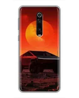 Чехол для Xiaomi Mi 9T с картинкой «Cybertruck на Марсе»