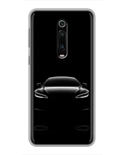Чехол для Xiaomi Mi 9T с картинкой «Силуэт Tesla Night»