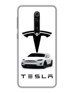 Чохол для Xiaomi Mi 9T з картинкою «Tesla White Style»