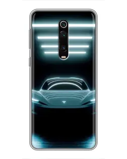 Чохол для Xiaomi Mi 9T з картинкою «Tesla в неоні»