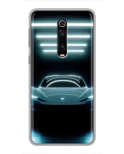 Чехол для Xiaomi Mi 9T с картинкой «Tesla в неоне» Чехол для Xiaomi Mi 9T с картинкой «Tesla в неоне»