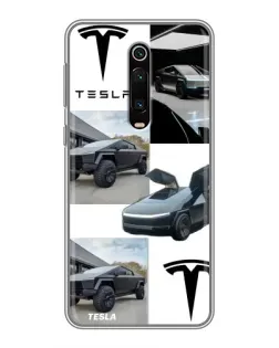 Чохол для Xiaomi Mi 9T з картинкою «Колаж Cybertruck Tesla»