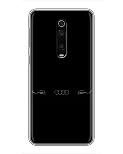 Чехол для Xiaomi Mi 9T с картинкой «Audi — световой подпись»