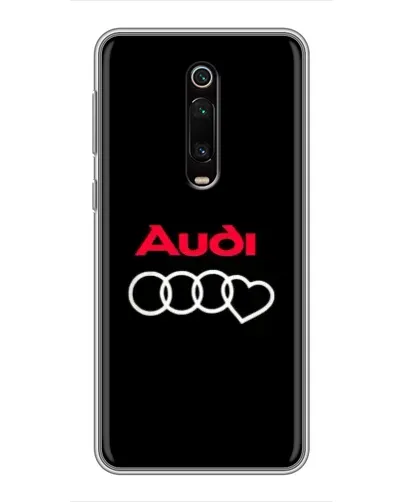 Чехол для Xiaomi Mi 9T с картинкой «Логотип Audi Heart»