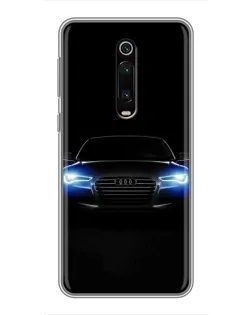 Чехол для Xiaomi Mi 9T с картинкой «Audi в неоне»