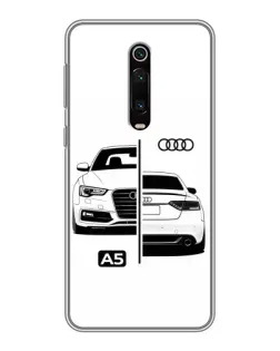 Чехол для Xiaomi Mi 9T с картинкой «Audi — контрастный дизайн»