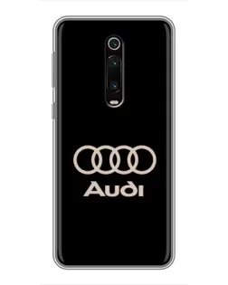 Чехол для Xiaomi Mi 9T с картинкой «Audi — золотой логотип»