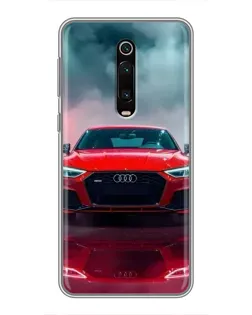 Чехол для Xiaomi Mi 9T с картинкой «Audi RS — красный стиль»