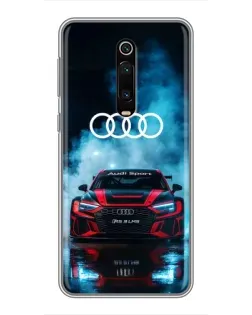 Чехол для Xiaomi Mi 9T с картинкой «Audi Sport — неон»