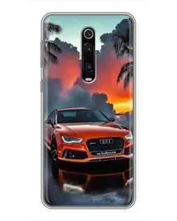 Чехол для Xiaomi Mi 9T с картинкой «Audi — закат»