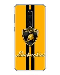 Чехол для Xiaomi Mi 9T с картинкой «Lamborghini Stripe желтый»