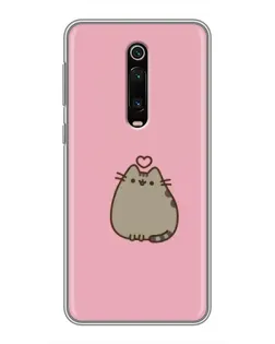 Чохол для Xiaomi Mi 9T з картинкою «Pusheen серце»