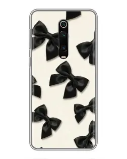 Чехол для Xiaomi Mi 9T с картинкой «Черные бантики»