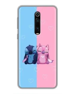 Чохол для Xiaomi Mi 9T з картинкою «Stitch та Angel Love»