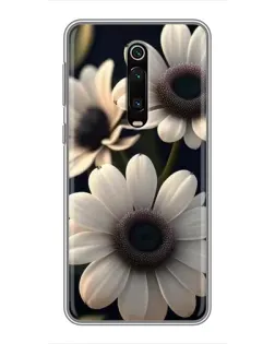 Чехол для Xiaomi Mi 9T с картинкой «Белые маргаритки макро»