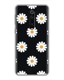 Чохол для Xiaomi Mi 9T з картинкою «Ромашки на чорному»