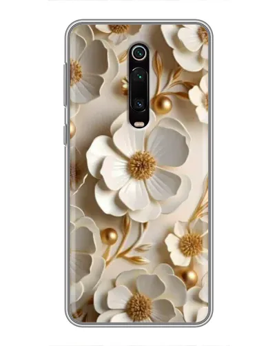 Чехол для Xiaomi Mi 9T с картинкой «Белие бумажние цвети» Чехол для Xiaomi Mi 9T с картинкой «Белие бумажние цвети»