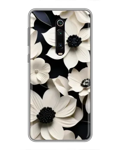 Чехол для Xiaomi Mi 9T с картинкой «Объемные белые цветы» Чехол для Xiaomi Mi 9T с картинкой «Объемные белые цветы»