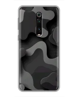 Чехол для Xiaomi Mi 9T с картинкой «Темный абстрактный камуфляж»