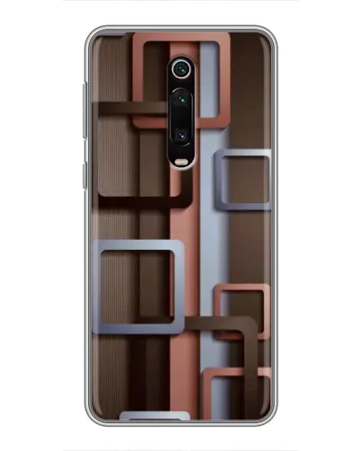 Чехол для Xiaomi Mi 9T с картинкой «Коричневые объемные квадраты» Чехол для Xiaomi Mi 9T с картинкой «Коричневые объемные квадраты»