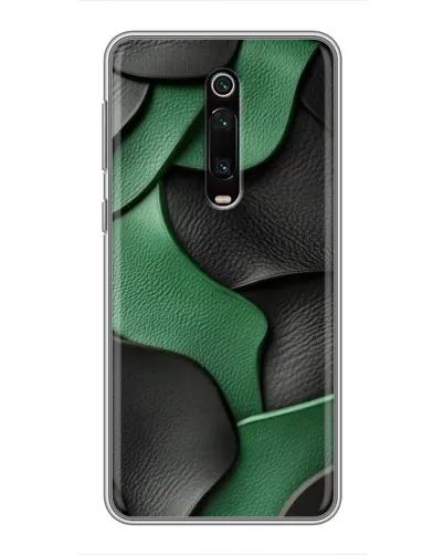 Чехол для Xiaomi Mi 9T с картинкой «Зеленые кожаные волны» Чехол для Xiaomi Mi 9T с картинкой «Зеленые кожаные волны»