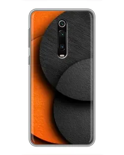 Чехол для Xiaomi Mi 9T с картинкой «Геометрия оранжевых кругов»