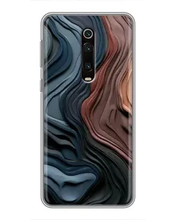 Чехол для Xiaomi Mi 9T с картинкой «Цветные волны каньона»