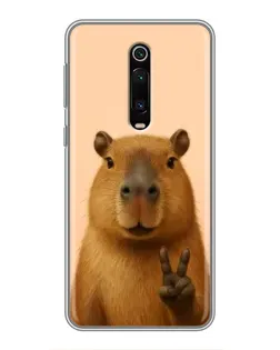 Чехол для Xiaomi Mi 9T с картинкой «Капибара виктория»