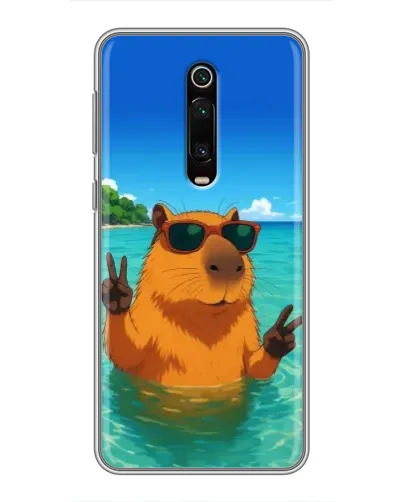 Чехол для Xiaomi Mi 9T с картинкой «Морская капибара» Чехол для Xiaomi Mi 9T с картинкой «Морская капибара»