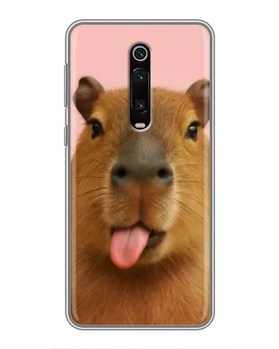 Чехол для Xiaomi Mi 9T с картинкой «Капибара с языком» Чехол для Xiaomi Mi 9T с картинкой «Капибара с языком»