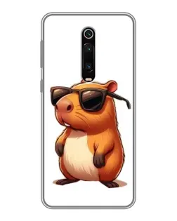 Чехол для Xiaomi Mi 9T с картинкой «Капибара в очках»