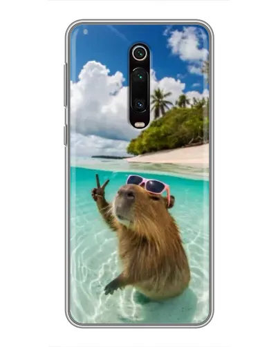 Чехол для Xiaomi Mi 9T с картинкой «Капибара на море» Чехол для Xiaomi Mi 9T с картинкой «Капибара на море»
