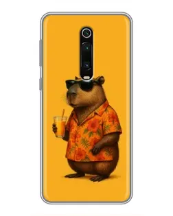 Чехол для Xiaomi Mi 9T с картинкой «Капибара на отдыхе»