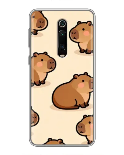 Чехол для Xiaomi Mi 9T с картинкой «Паттерн милых капибар» Чехол для Xiaomi Mi 9T с картинкой «Паттерн милых капибар»