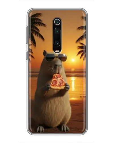 Чехол для Xiaomi Mi 9T с картинкой «Капибара с пиццей» Чехол для Xiaomi Mi 9T с картинкой «Капибара с пиццей»