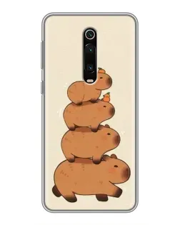 Чехол для Xiaomi Mi 9T с картинкой «Башня из капибар»